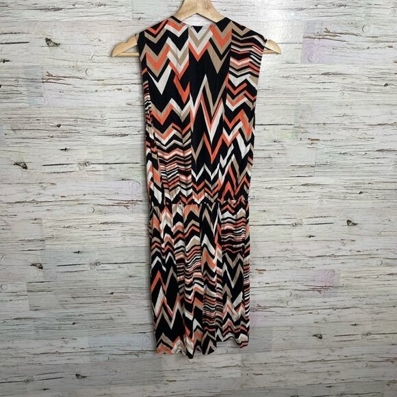 Bebe chevron  mini dress cream pink medium - Picture 9 of 11